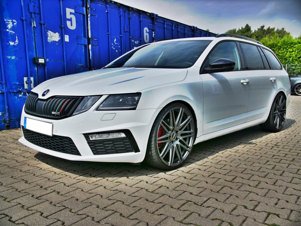 Eibach Tieferlegungsfedern Gewindefedern exklusiv für Skoda Octavia III Kombi Typ 5E Facelift für Mehrlenker-HA